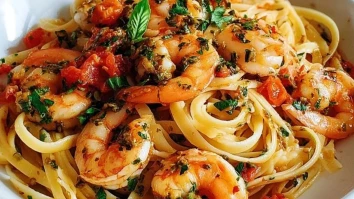 Chili-Knoblauch-Garnelenpasta