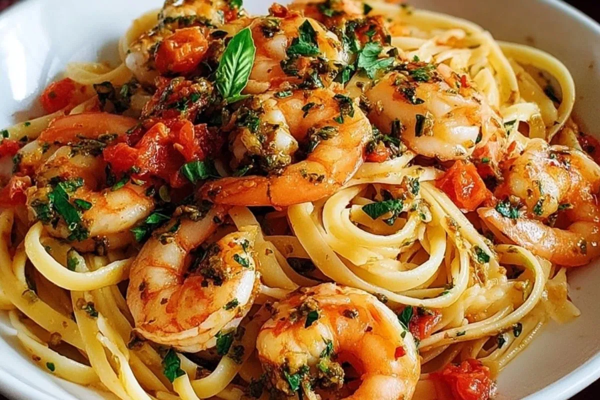 Chili-Knoblauch-Garnelenpasta