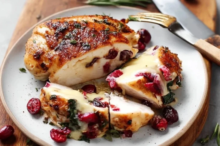 Cranberry Brie Gefüllte Hähnchenbrust