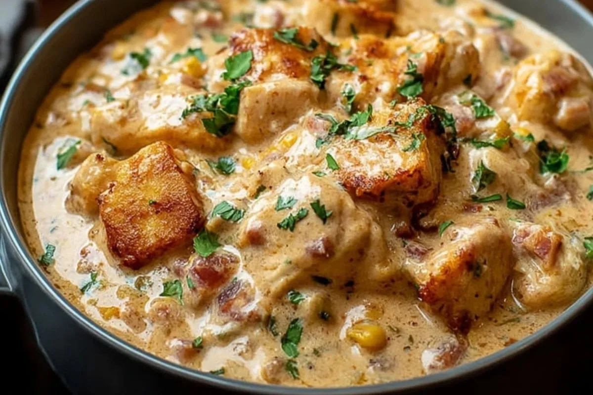 Cremiges Ranch-Hähnchen aus dem Crockpot