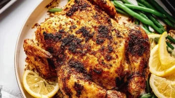 Einfache Heißluftfritteuse Ganze Hähnchen