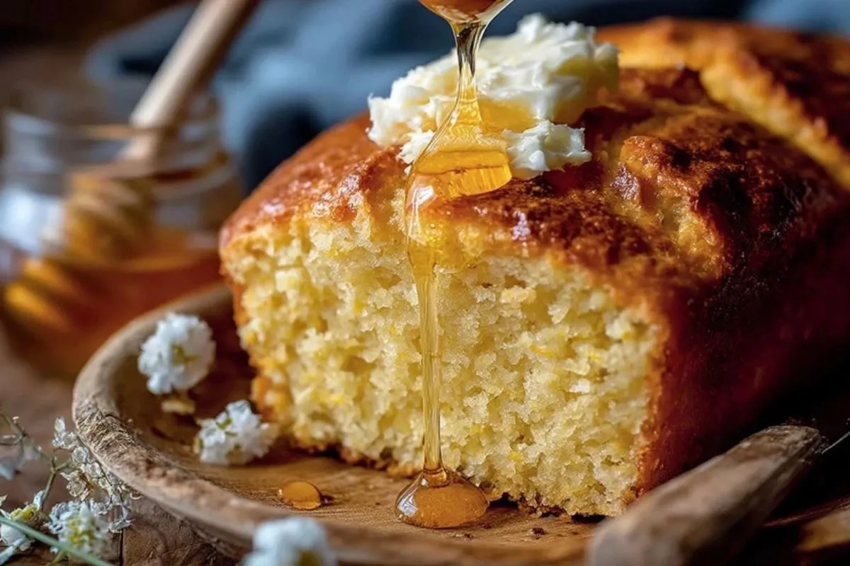 Fluffiges Honig-Maisbrot