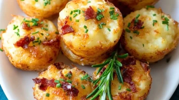 Gefüllte Kartoffelpüree-Häppchen