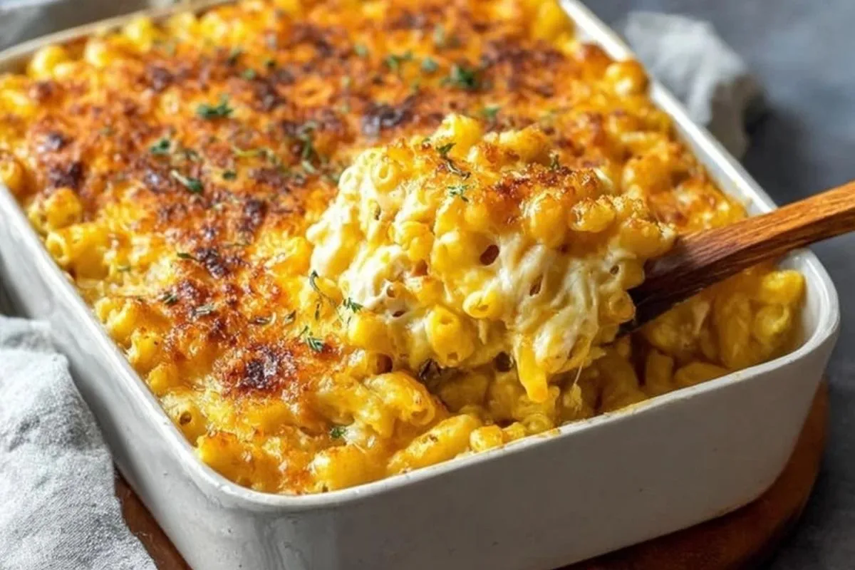 Hausgemachte Makkaroni mit Käse