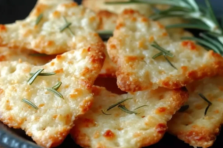 Hausgemachte Parmesan-Rosmarin-Cracker