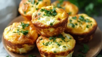 Hüttenkäse-Ei-Muffins