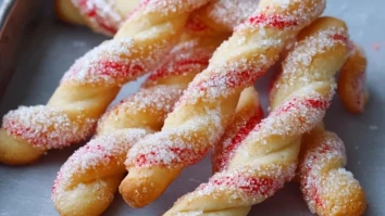 Knusprige Zuckerstangen-Kekse