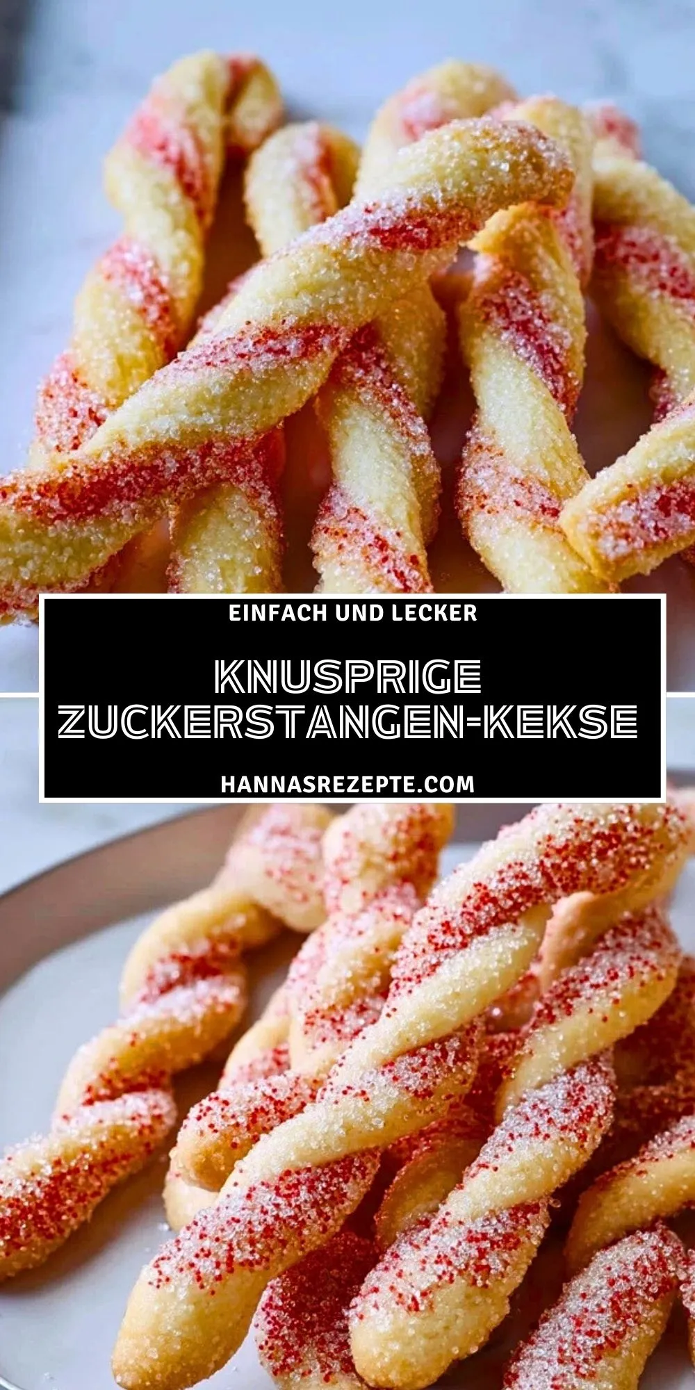 Knusprige Zuckerstangen-Kekse