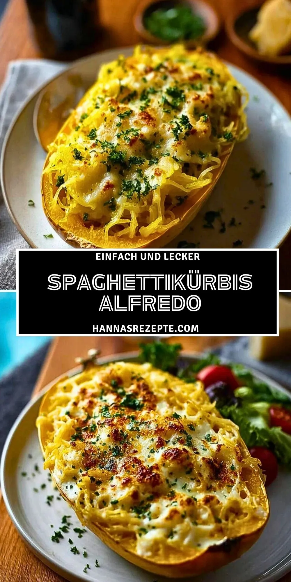 Spaghettikürbis Alfredo