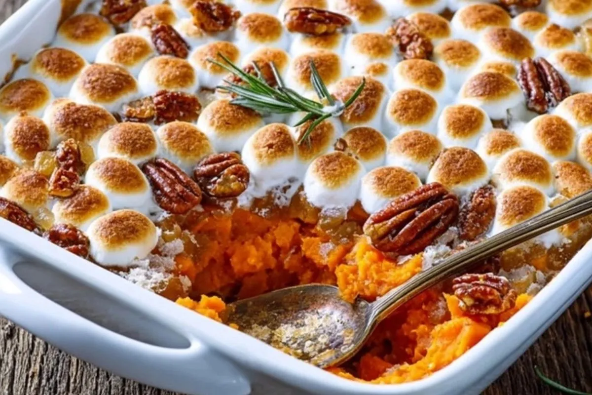 Süßkartoffelauflauf mit konservierten Yamswurzeln