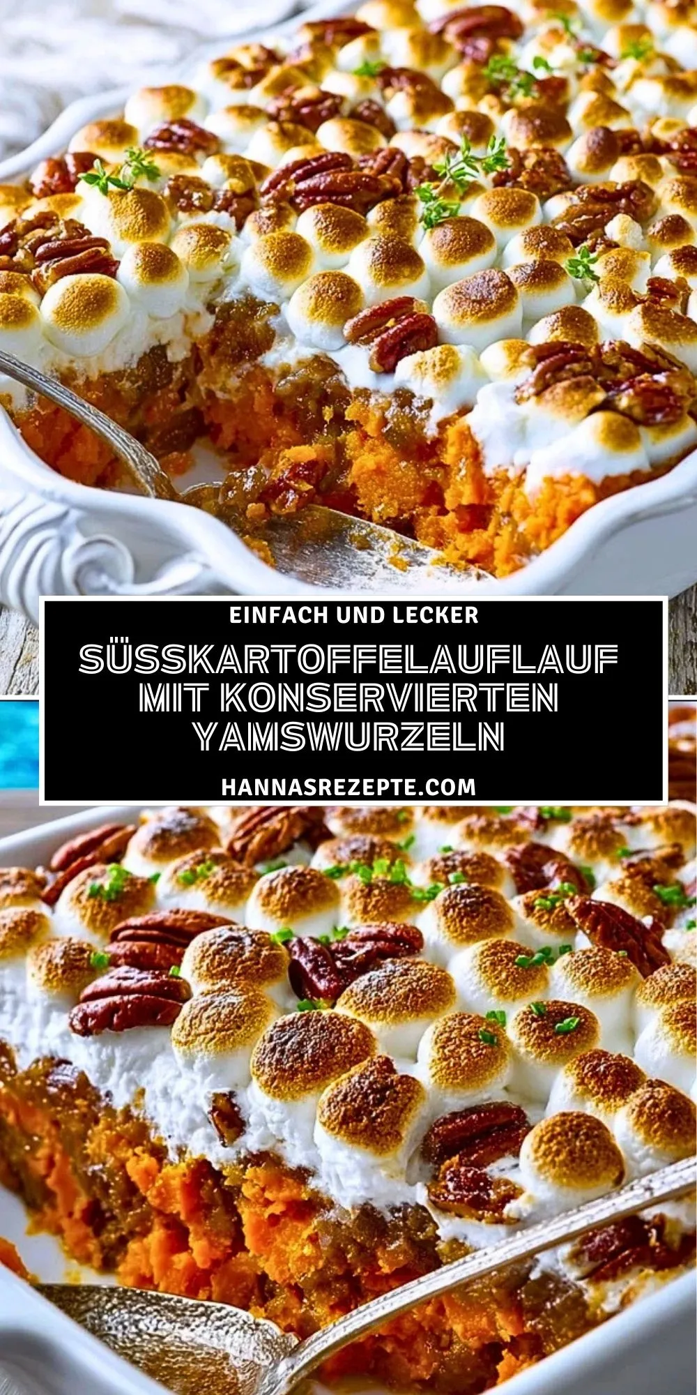 Süßkartoffelauflauf mit konservierten Yamswurzeln