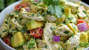Avocado Hähnchensalat