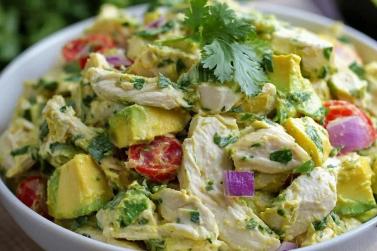 Avocado Hähnchensalat