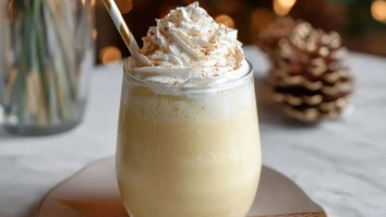 Eierlikör Milchshake mit Vanilleeis
