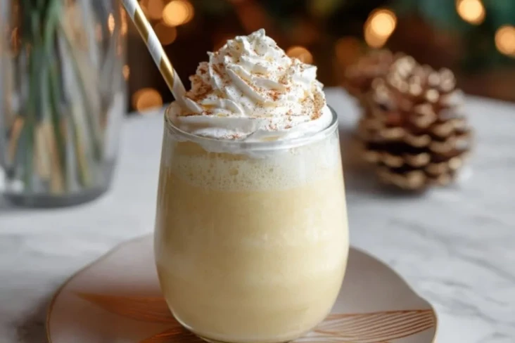 Eierlikör Milchshake mit Vanilleeis