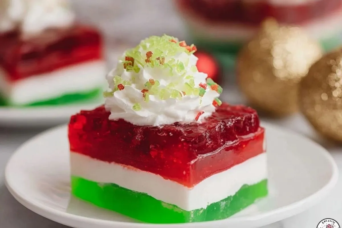 Einfache Geschichtete Weihnachts-Gelee