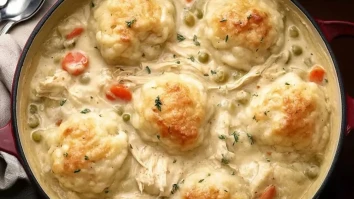 Einfache Hühnchen und Knödel mit Brötchen