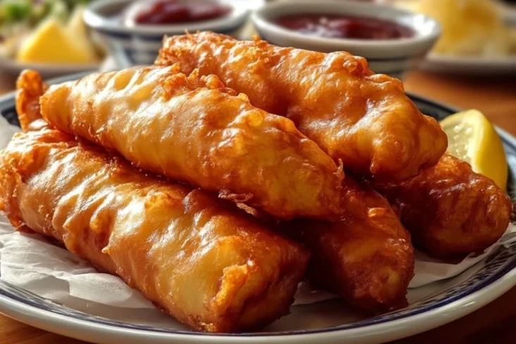 Frittierte Fischstäbchen