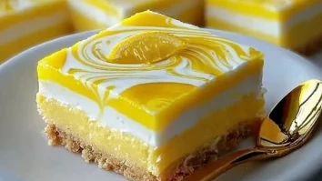 Himmlische Zitronen-Käsekuchen-Riegel