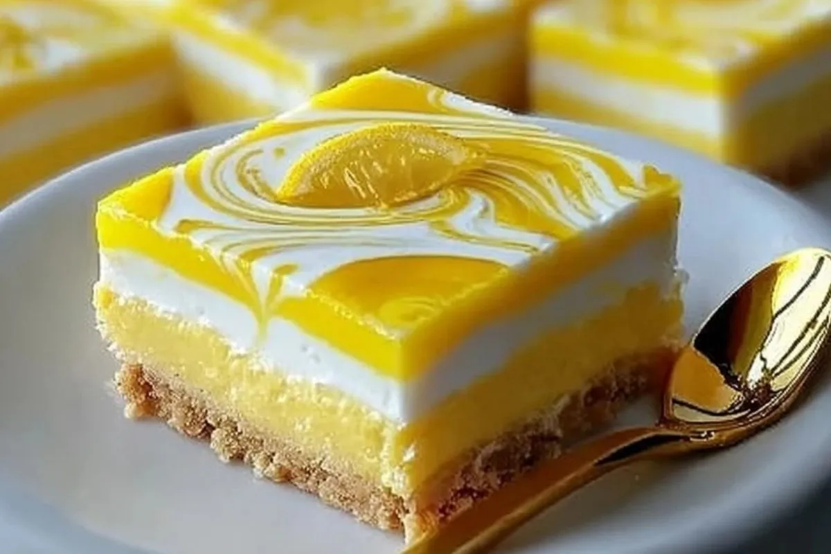 Himmlische Zitronen-Käsekuchen-Riegel