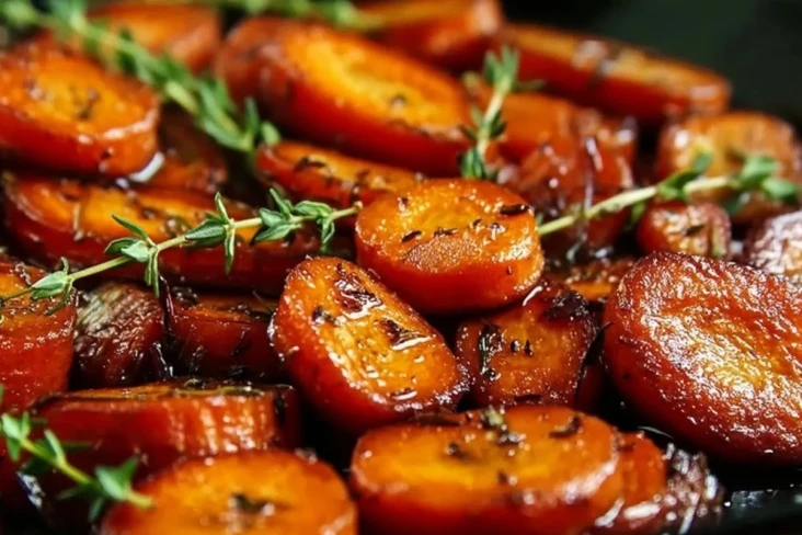 Honiggeröstete Karotten mit Thymian