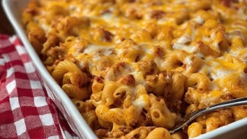 Käseburger Pasta Auflauf