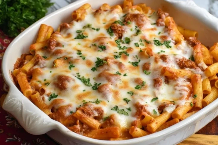 Käseüberbackene Ziti
