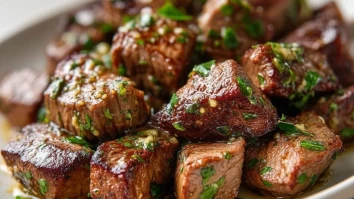 Knoblauchbutter Steakwürfel