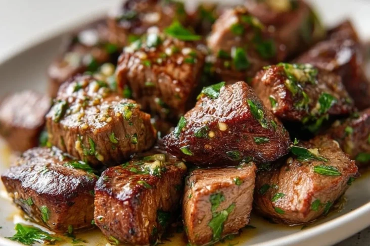 Knoblauchbutter Steakwürfel