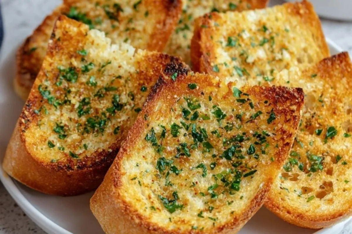 Knuspriges Knoblauchbrot