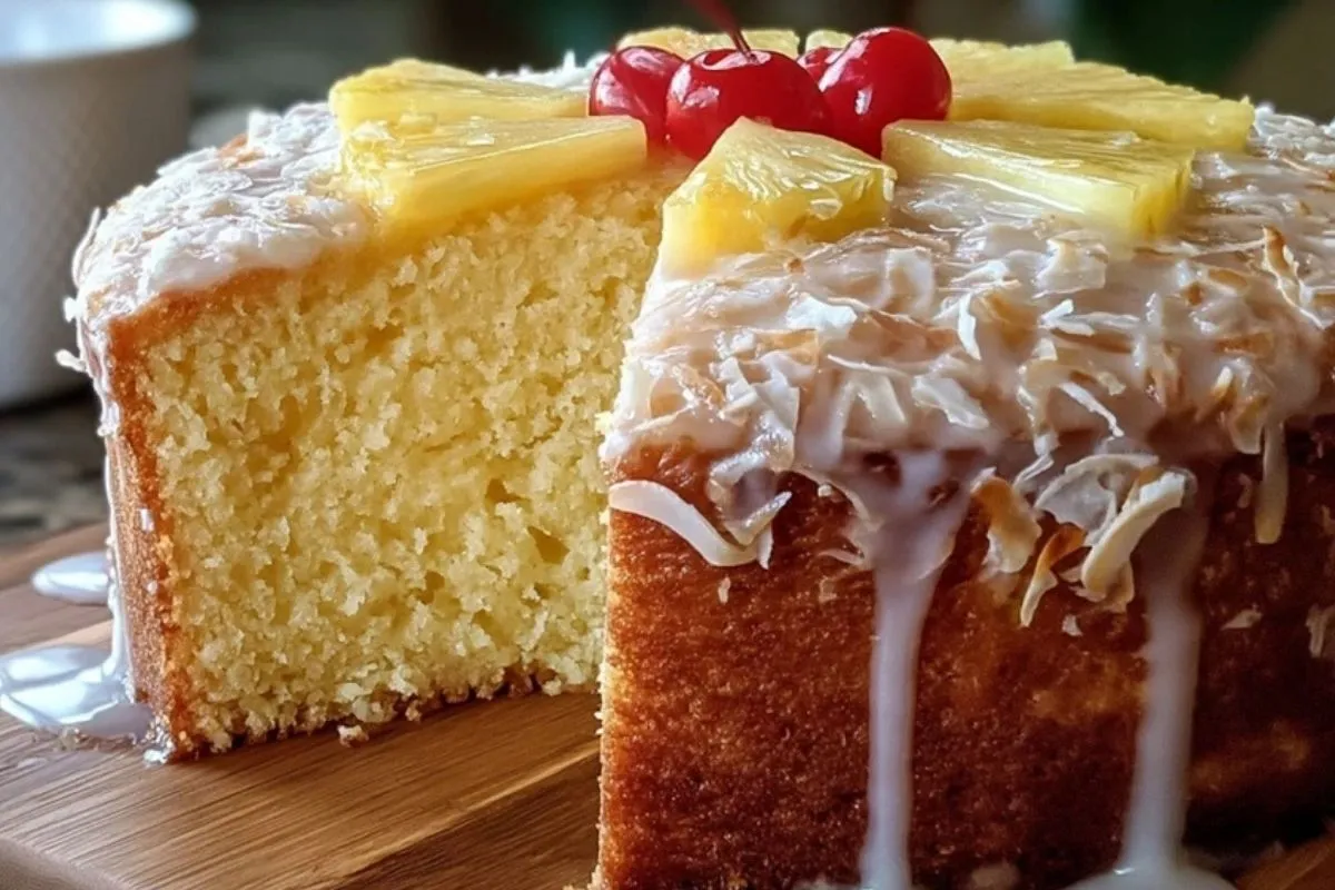 Köstlicher Piña Colada Gugelhupf