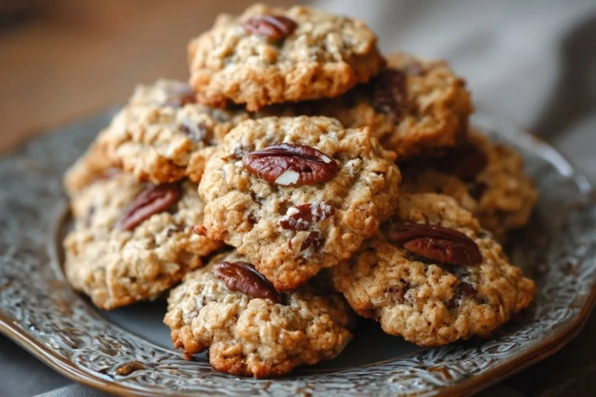 Pekannuss Haferflockenkekse