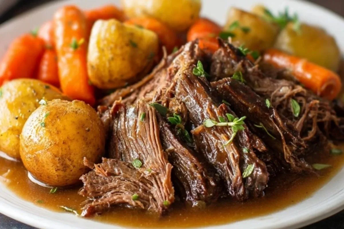 Schmortopf Rinderbraten mit Soße