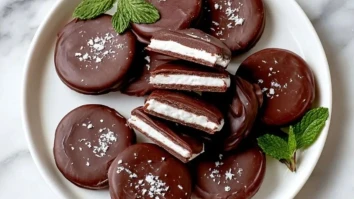 Schnelle Pfefferminzpralinen