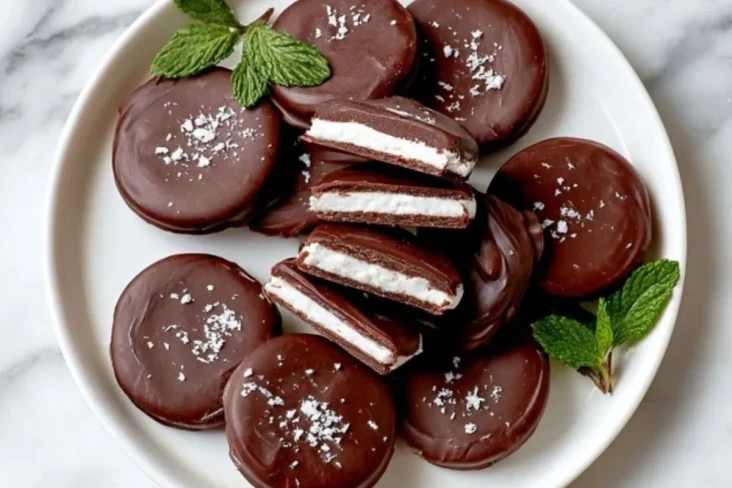 Schnelle Pfefferminzpralinen