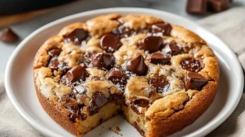 Schokoladenkeks aus der Pfanne