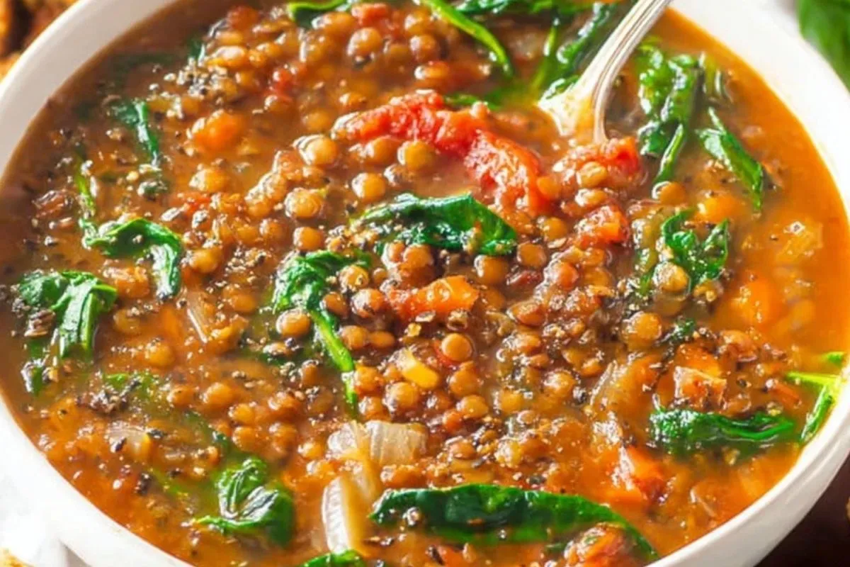 Spinat-Linsen-Suppe