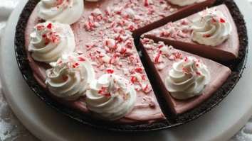 Weihnachtliche Pfefferminz-Torte