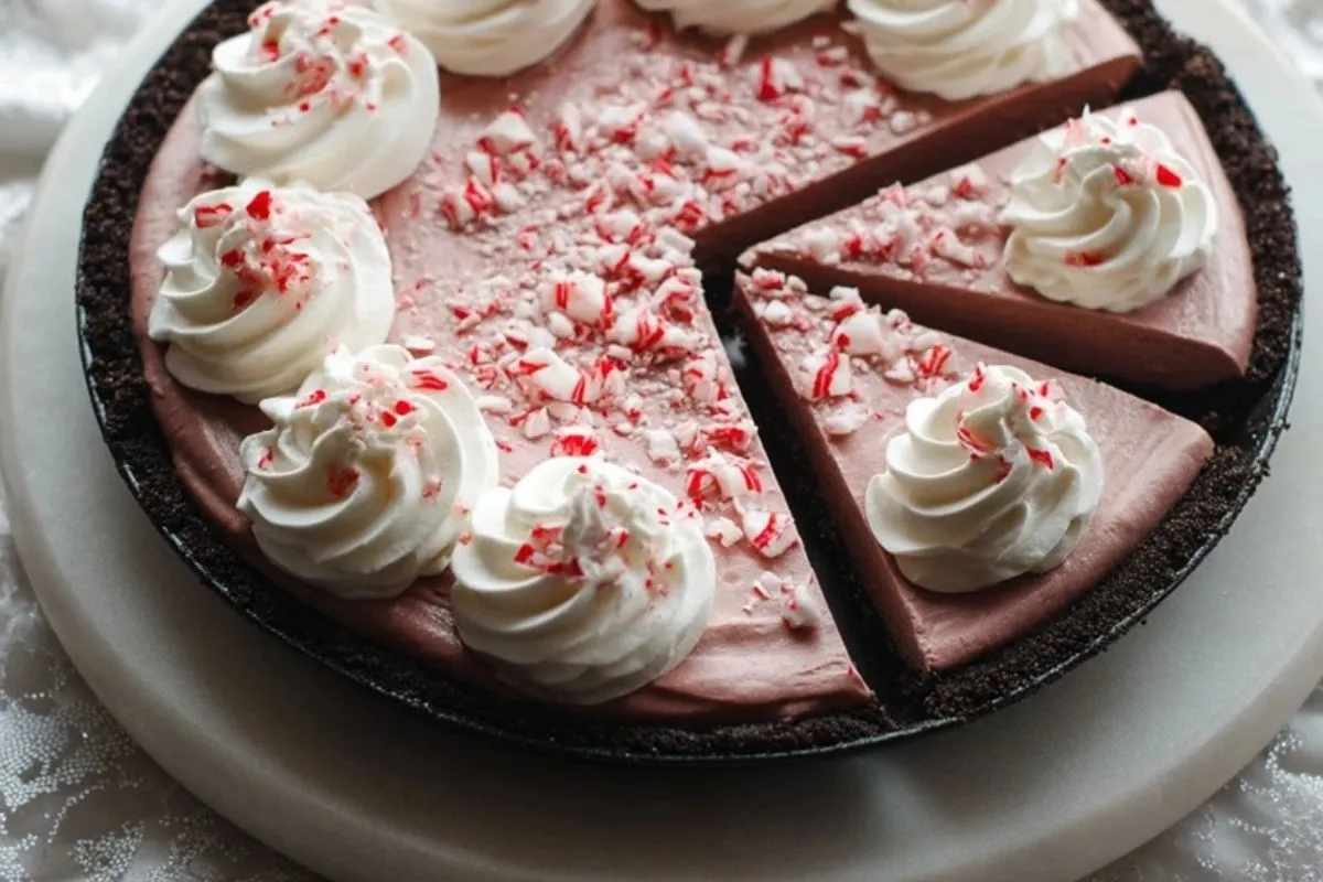 Weihnachtliche Pfefferminz-Torte