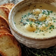 Wohlschmeckende Landhaus-Knoblauch-Suppe