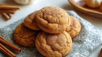 Braune Butter Kürbis Snickerdoodle Plätzchen