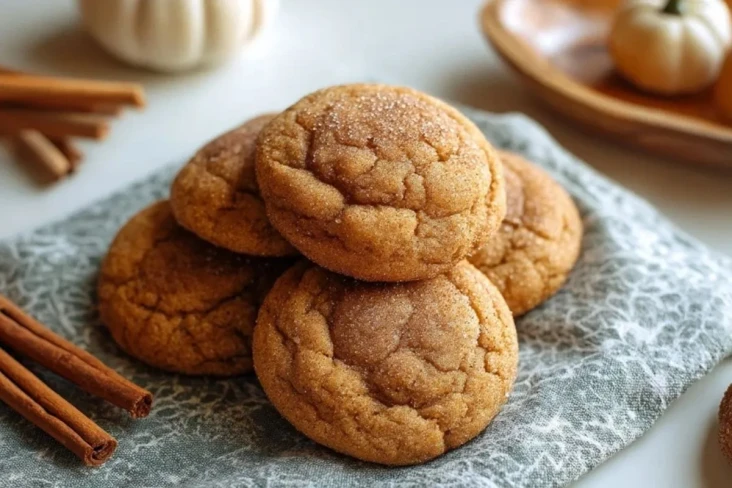 Braune Butter Kürbis Snickerdoodle Plätzchen