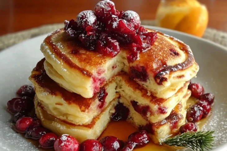 Cranberry-Orange-Ricotta-Pfannkuchen