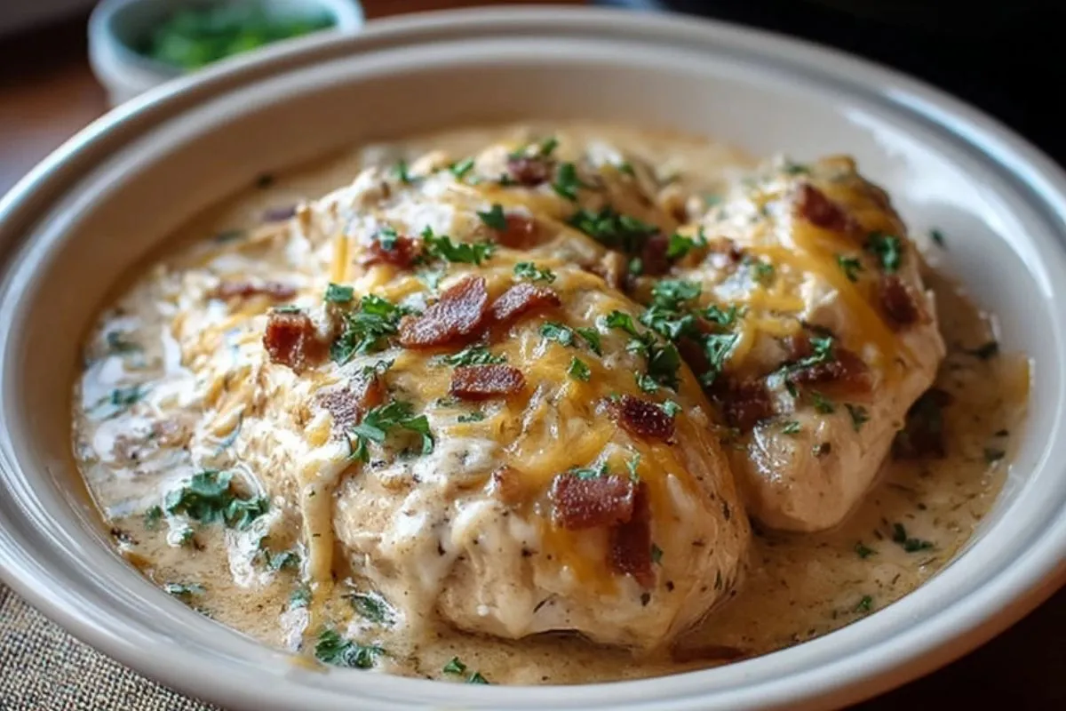 Cremiger Hähnchenauflauf mit Frischkäse