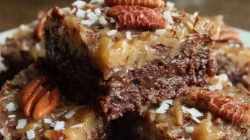 Deutsche Schokoladen-Pekannuss-Brownies