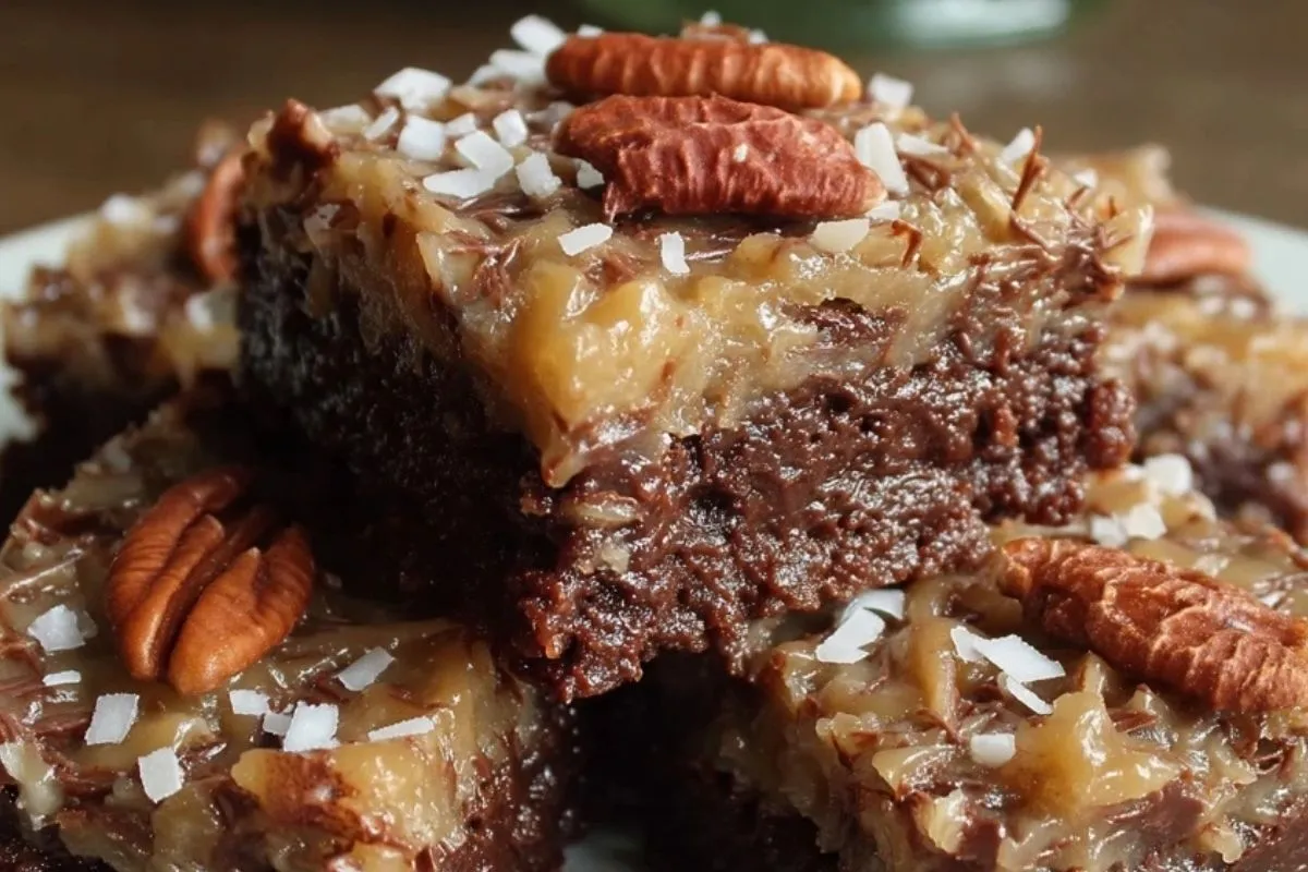 Deutsche Schokoladen-Pekannuss-Brownies