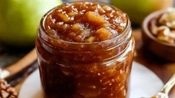 Einfache Karamell-Apfel-Marmelade