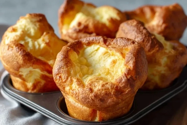 Einfache Selbstgemachte Popovers aus dem Muffinblech