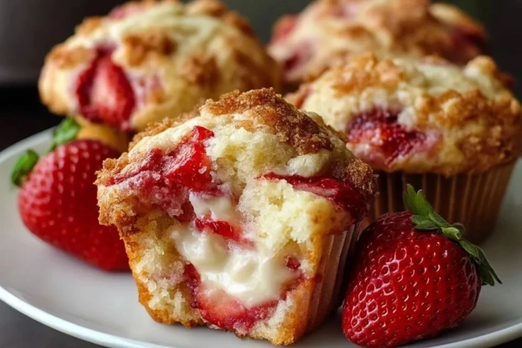 Erdbeer-Frischkäse-Muffins
