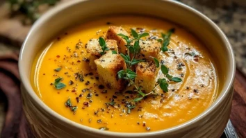 Geröstete Butternutkürbissuppe